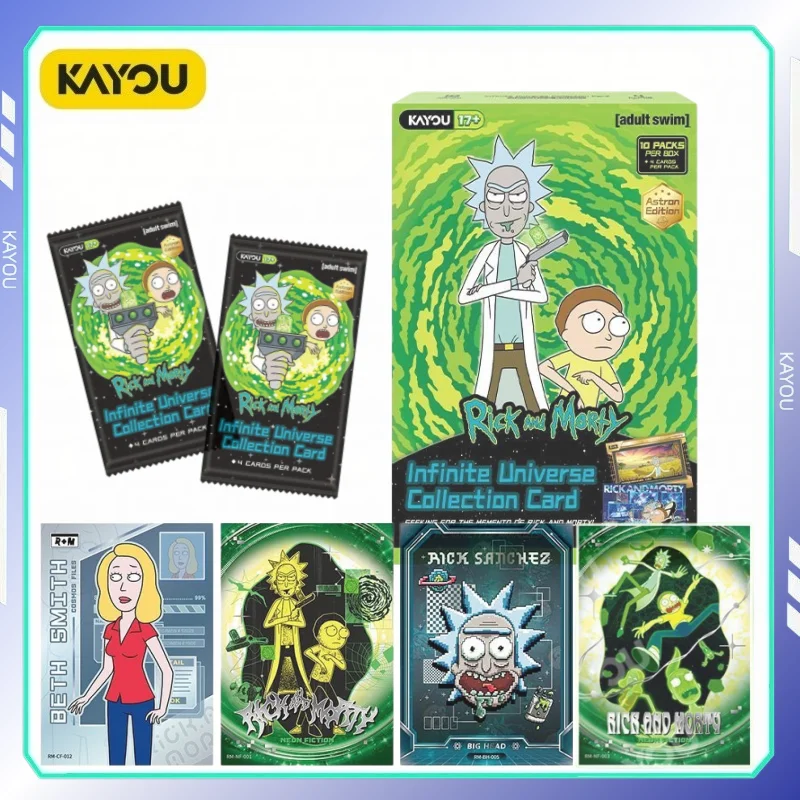 【KAYOU】 Rick and Morty Infinite Universe Starlight Trading Card Collection Limited Card Blind Box Toy Peripheral Gift