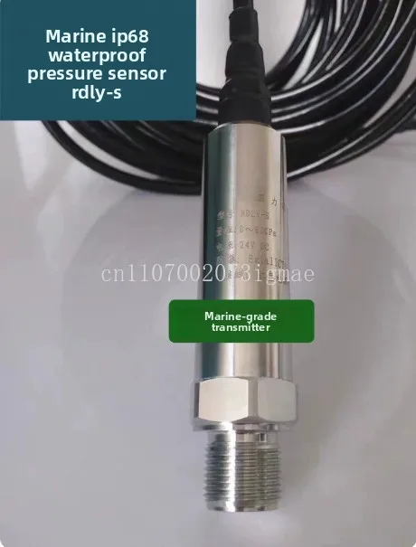 RDLY-S Marine IP68 waterproof ballast tank pressure level sensor 4-20mA transmitter