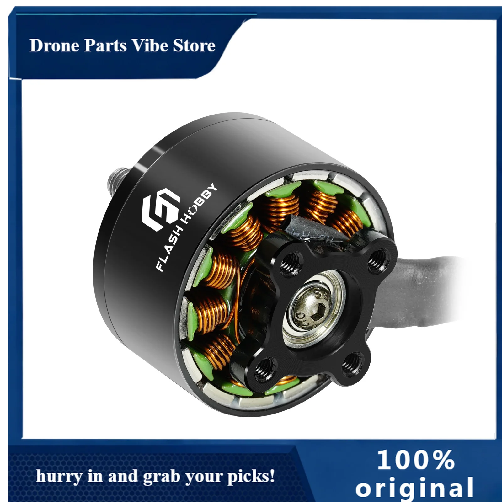 

AP4pcs FLASHHOBBY A2812 2812 900KV 3-6S Brushless Motor for 7" 8" 9" FPV Long Range Drones