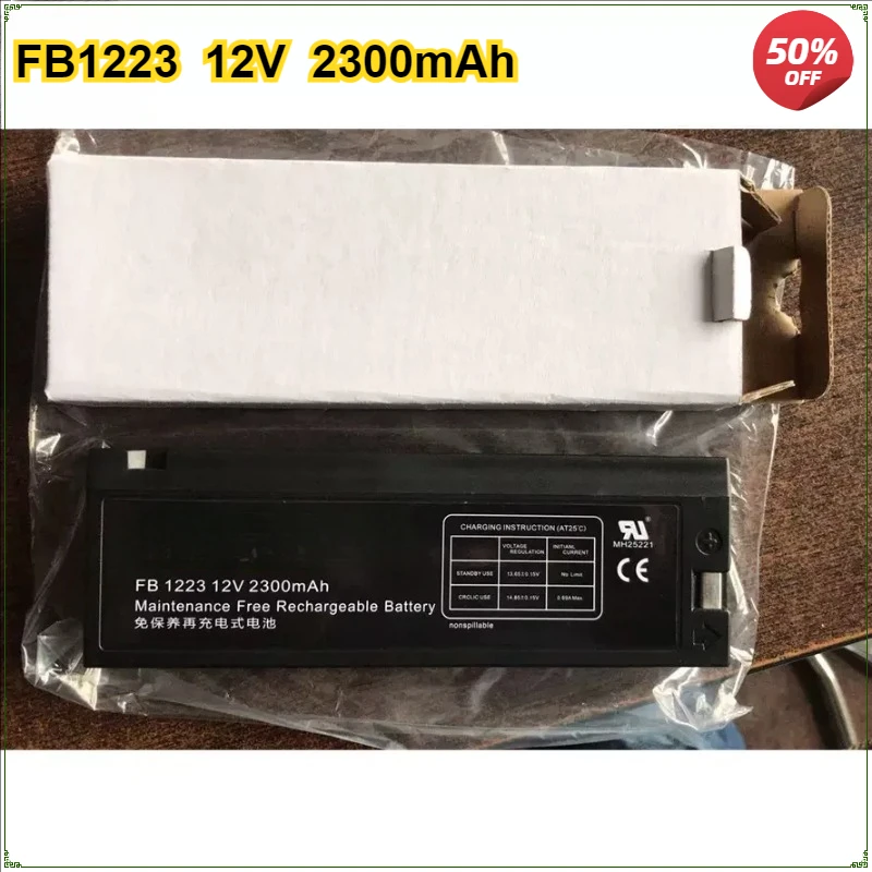 Rechargeable Battery for FORBATT FB1223 Lead-acid 12V 2300mAh for Mindray Monitor FB 1223 Maintenance-free Replacement Battery