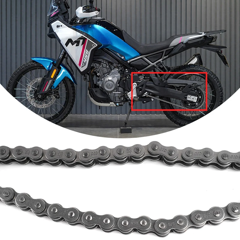 For CFMOTO 450MT 800NK Motorcycle Chain Sprocket Drive Chain Suit 116L Motorcycle Accessories CF Moto 450 MT Original Parts