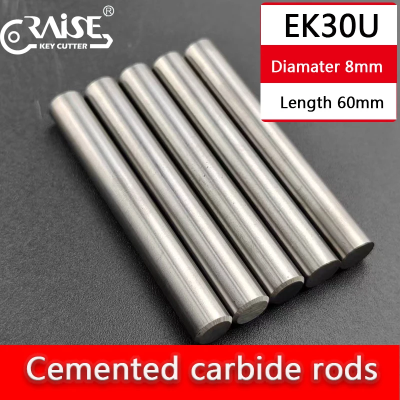 

Твердосплавный пруток EK30U для тонкой шлифовки, диаметр 8 мм, длина 60 мм, износостойкий и высокопрочный твердосплавный круглый пруток