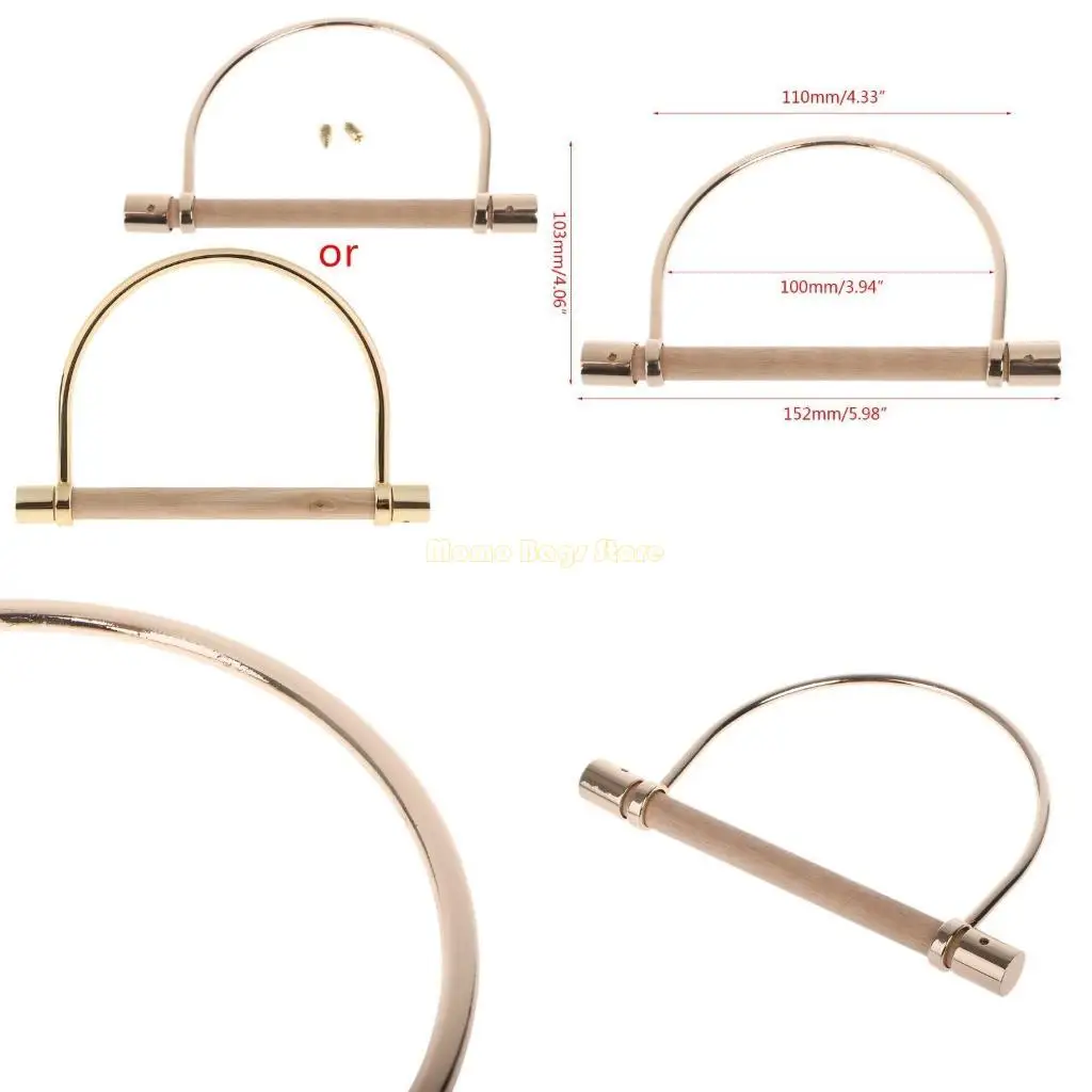 

X90D Elegant DIY Bag Handle Replacement for Handbag Purse Tote Shoulder Bags Making A