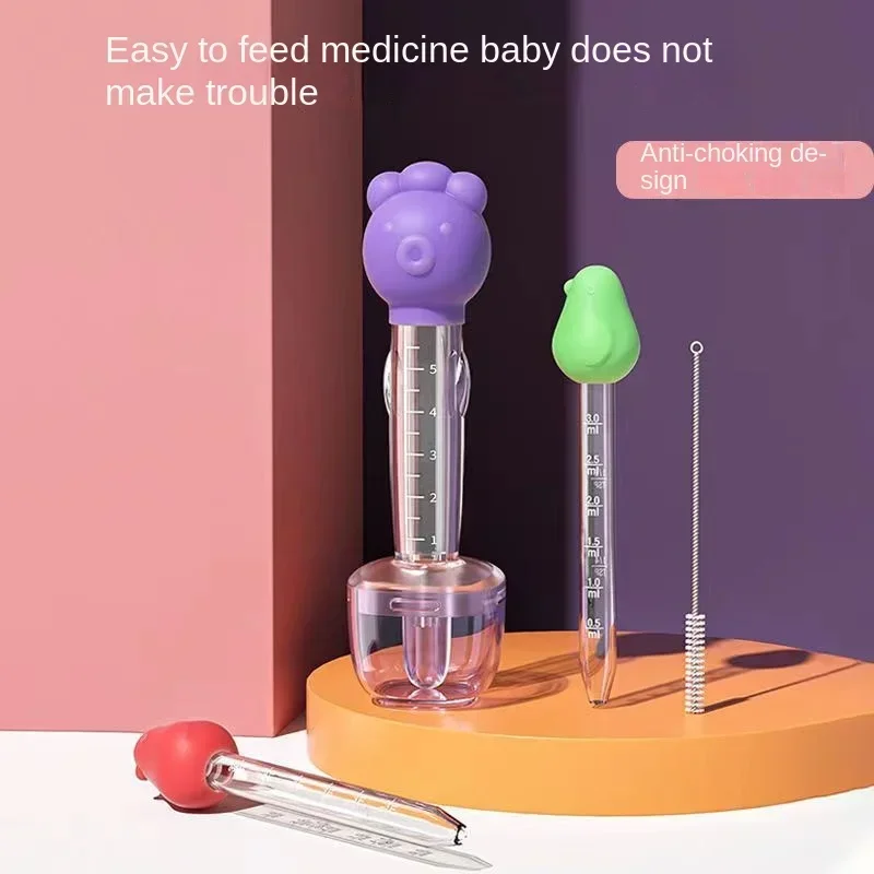 Special Nipple Type Graduated Anti Choking Medication Baby Feeders Newborn Ball Suction Straight Tube Dropper Water Feeder