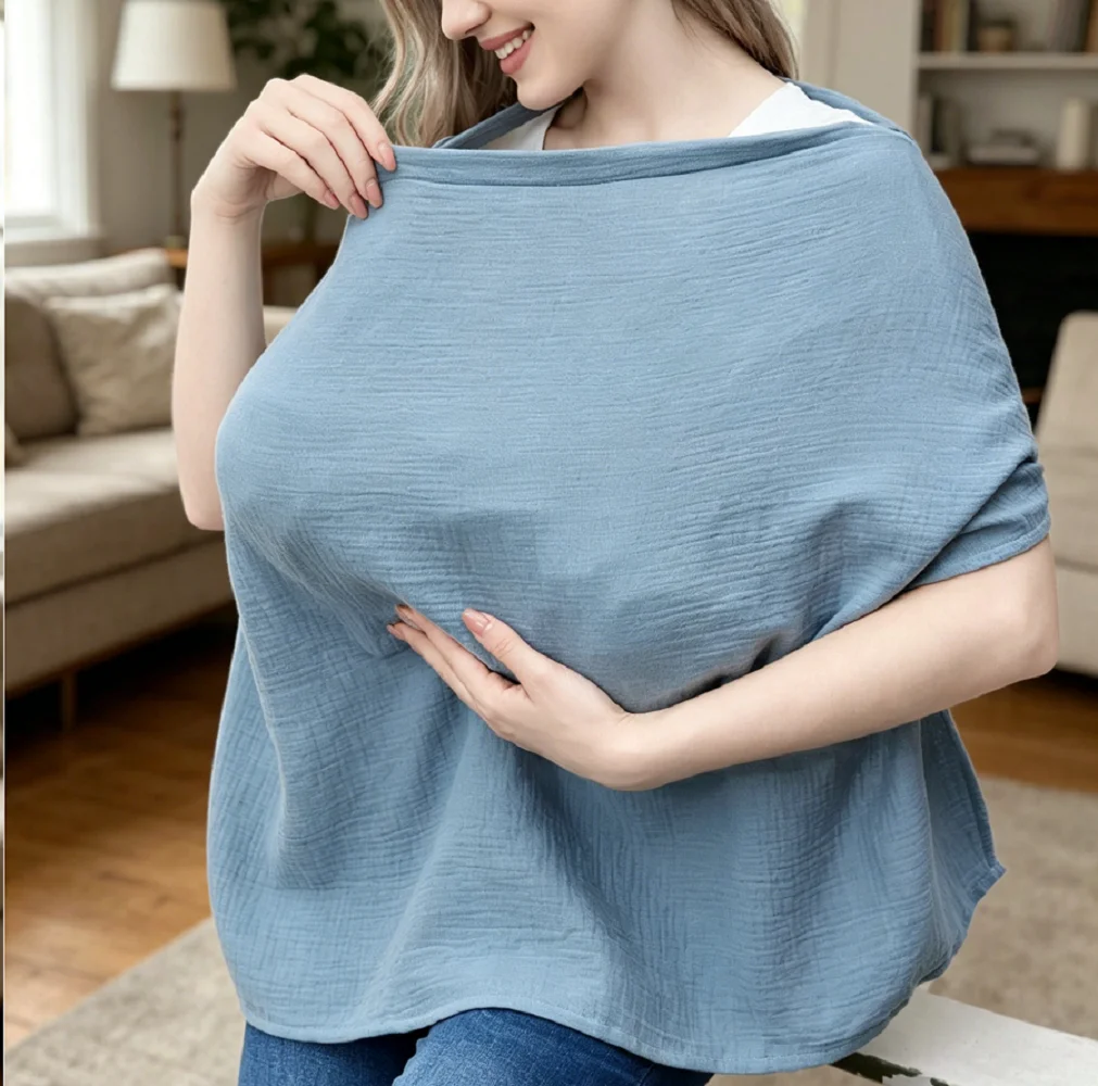Picture 4: 1pc Soft & comfortable Pure Cotton Soft And Skin-Friendly Nursing Cover