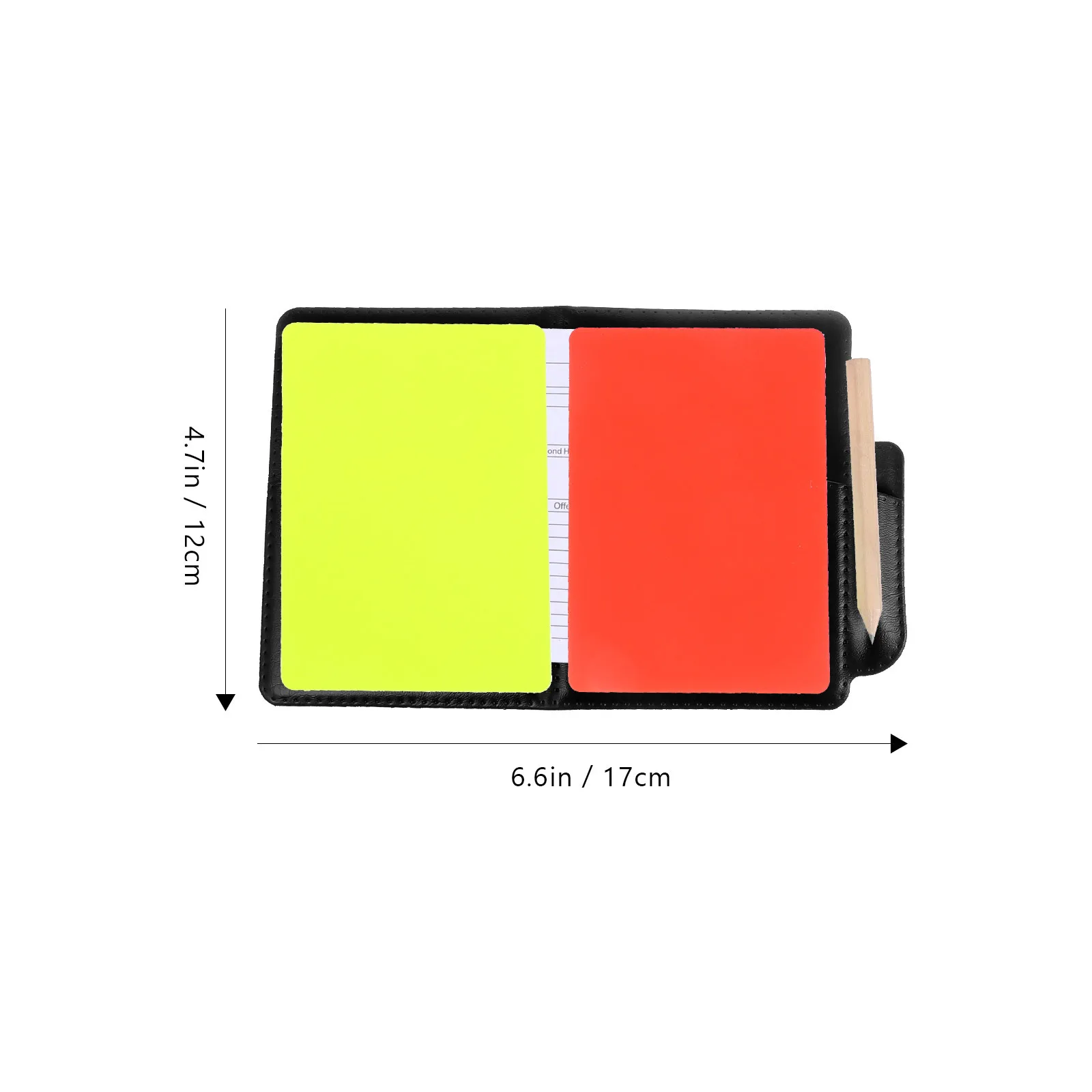 4Sets Football Referee Tools Professional Soccer Cards Set with Portable Wallet for Red Yellow Cards