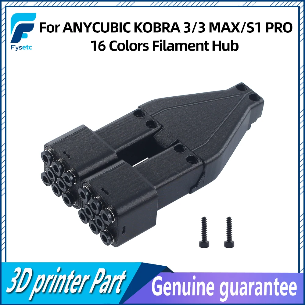

Многоканальный блок управления филаментом Anycubic Kobra 3/3 MAX/S1 PRO на 16 цветов: удобный для 3D-принтеров, запасные части