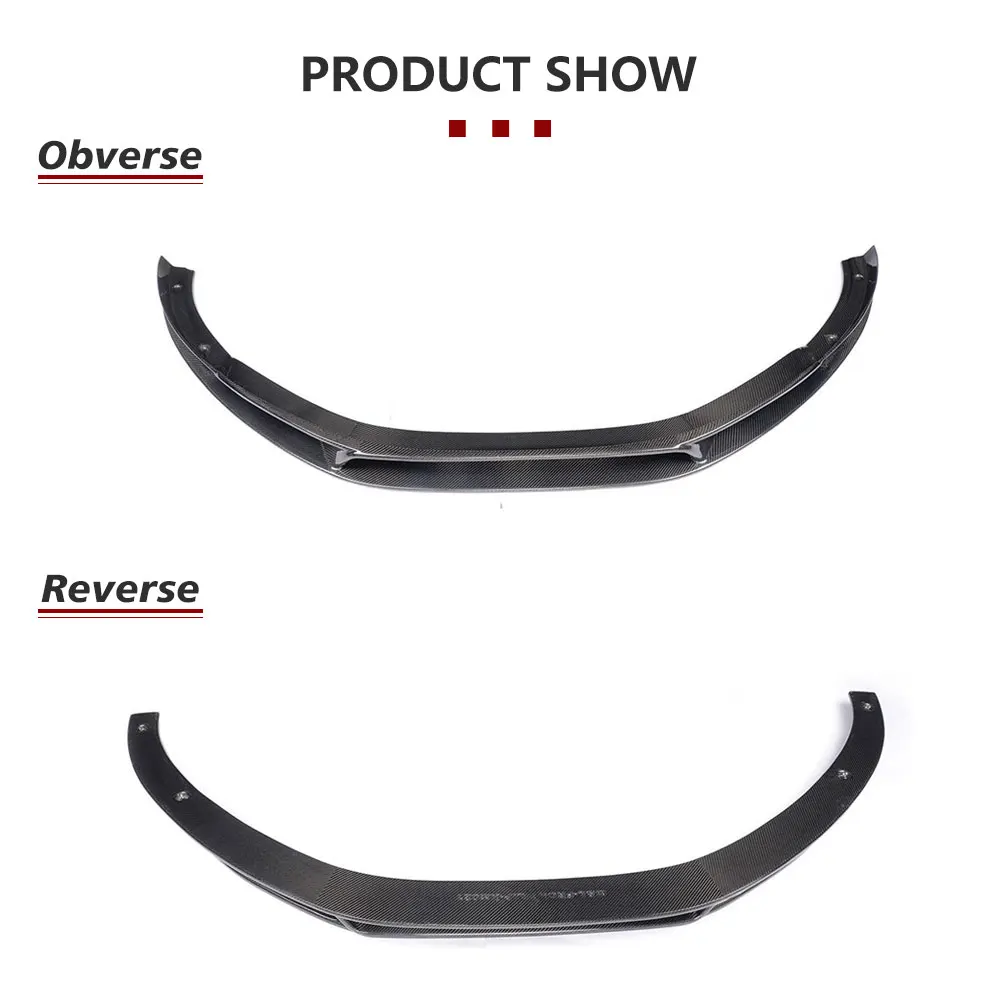 Carbon Fiber Car Front Bumper Lip Chin Spoiler for Audi R8 V8 V10 Coupe Convertible 2-Door Gen1 2008 - 2015 Car Front Lip Chin