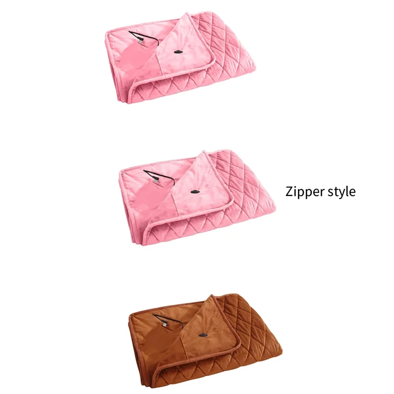 Koc elektryczny 5V USB zasilany Power Bank Zimowy podgrzewacz do łóżka Koc podgrzewany USB Ogrzewacz ciała Wielofunkcyjny koc B Trwały