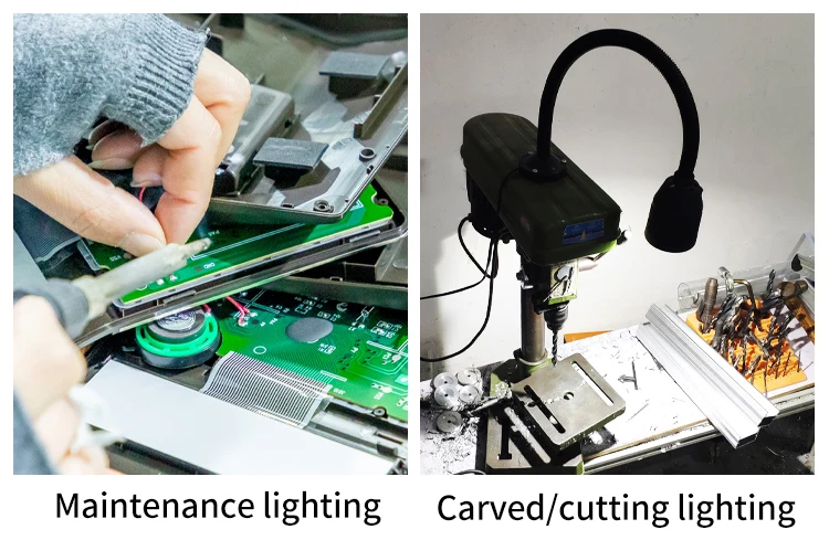 Machine Light Led Machine Tool Light 24V 220V 36V Magnetic / Screw Base Super Bright Lathe Work Lighting Industrial Table Lamp