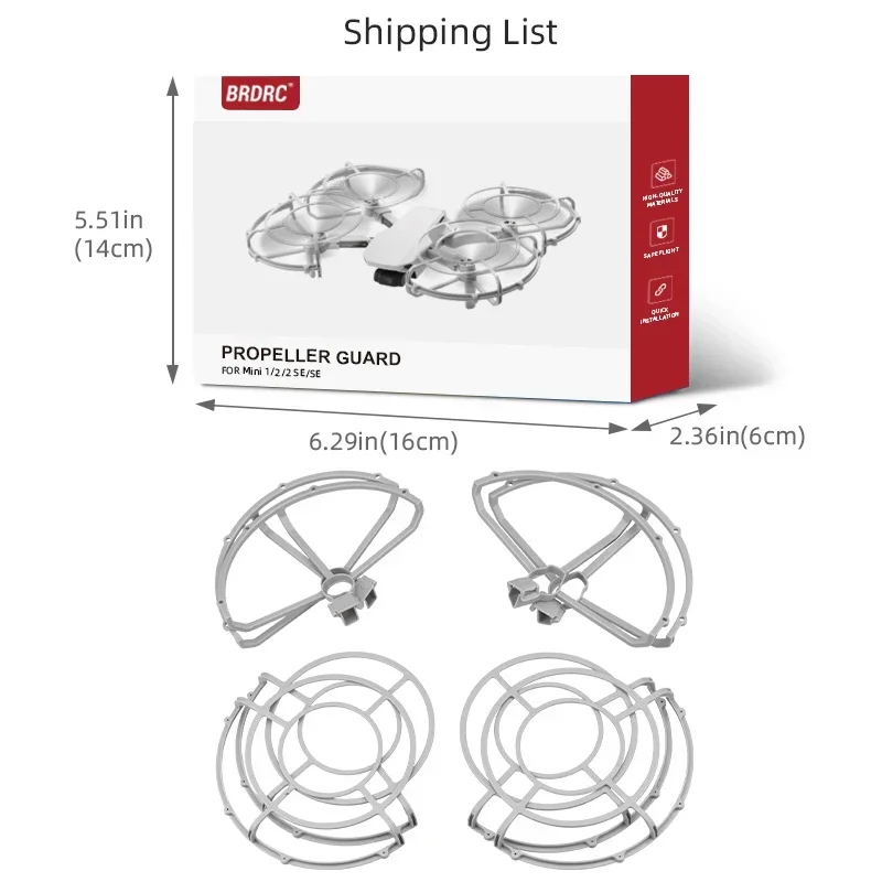 Brdrc Propellerbeschermer Voor Dji Mini 2/Se/4K Snelkoppeling Propeller Beschermende Ring Voor Dji Mavic Mini Rekwisieten Fans Blade Accessoire