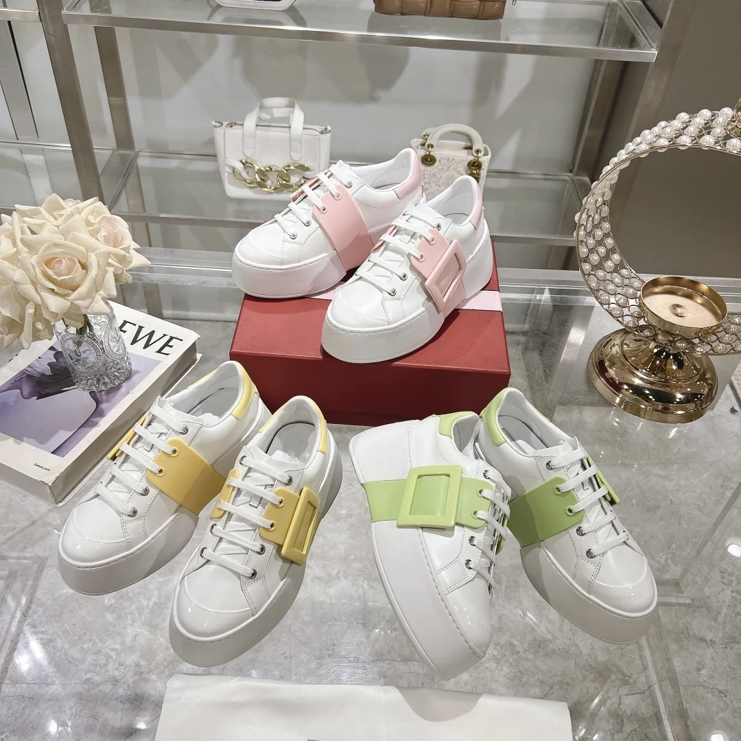 

2025 New Fashionable and Easiest for Match Heightening Diamond Buckle Thick Soled Casual Shoes