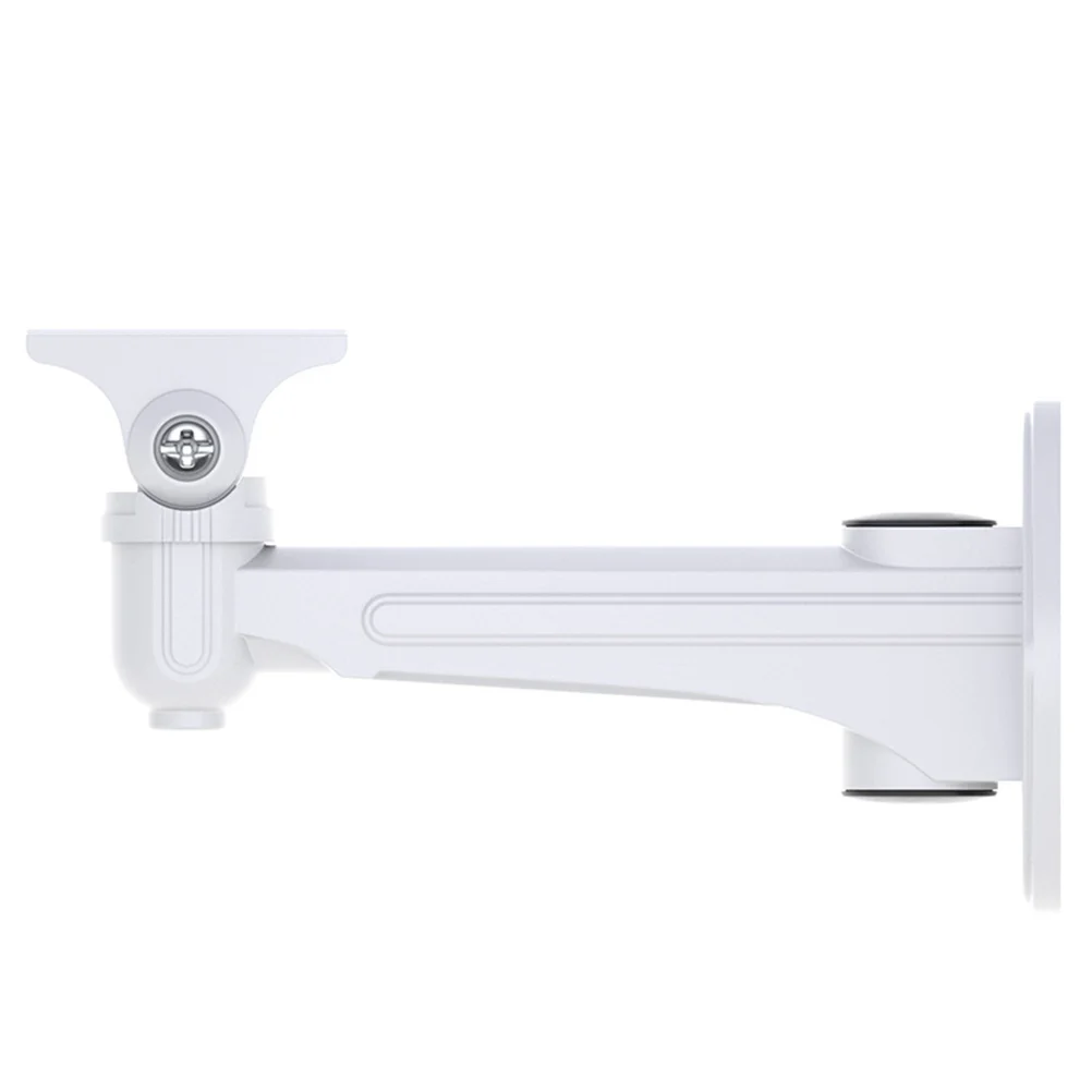 Wall Mount Security Camera Bracket Adjustable Indoor Outdoor CCTV Camera Holder (White)