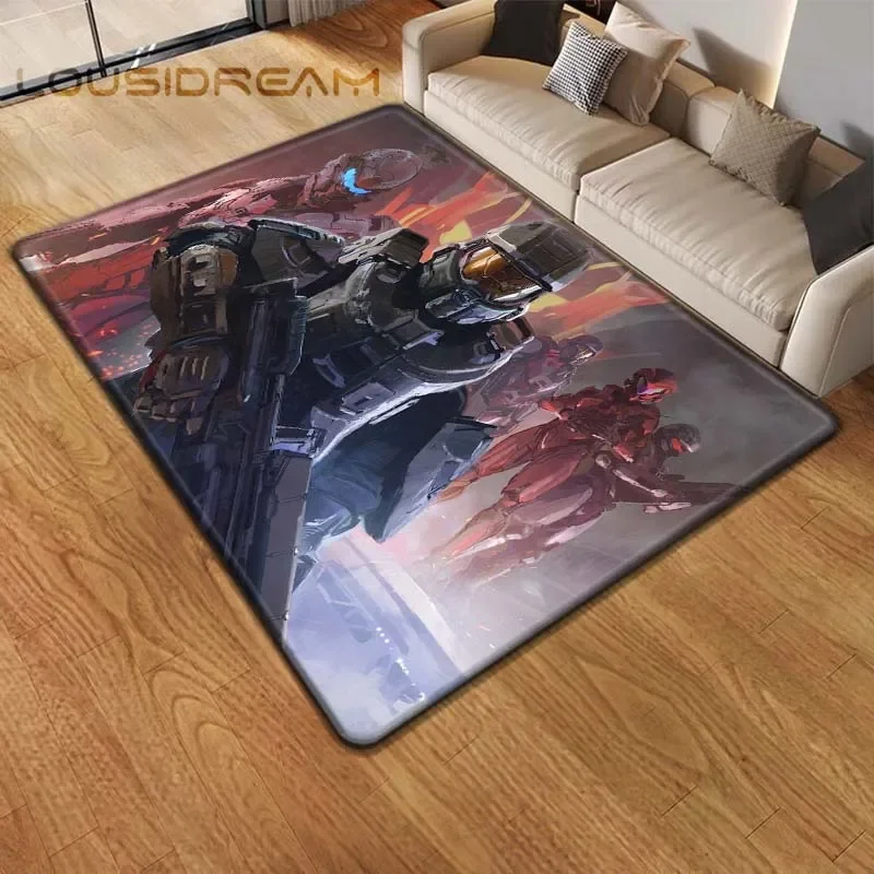 Halo Noncommissioned Officers Game Carpet Mat Footpad Bath Mat Polyester Non-slip Entrance Kitchen Bedroom Washable