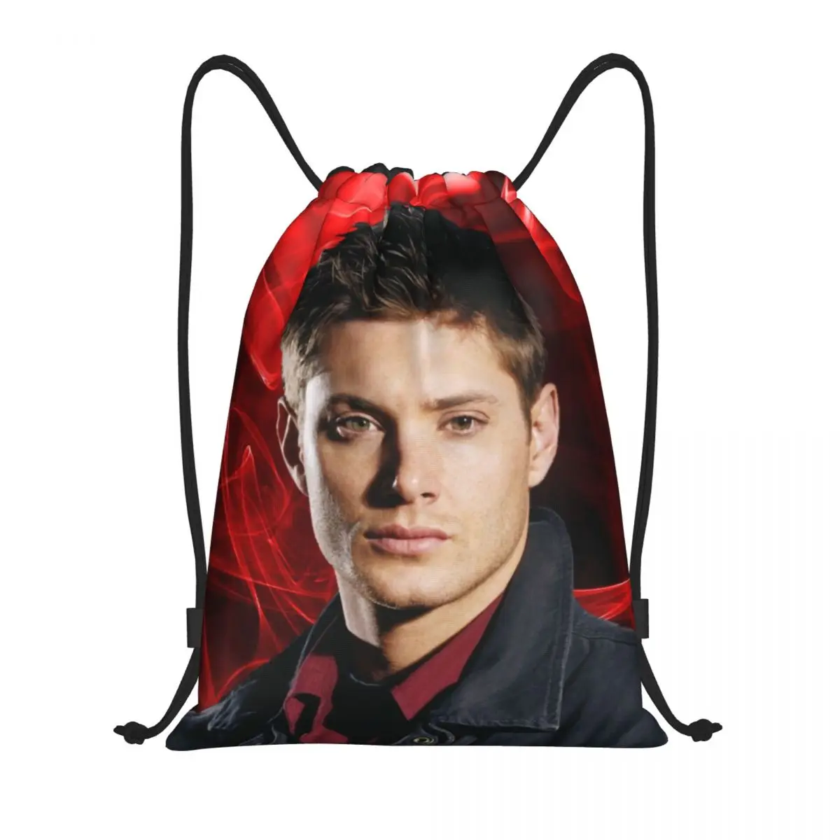 Custom Dean Winchester Supernatural Drawstring Bag for Shopping Yoga Backpacks Women Men TV Show Sports Gym Sackpack