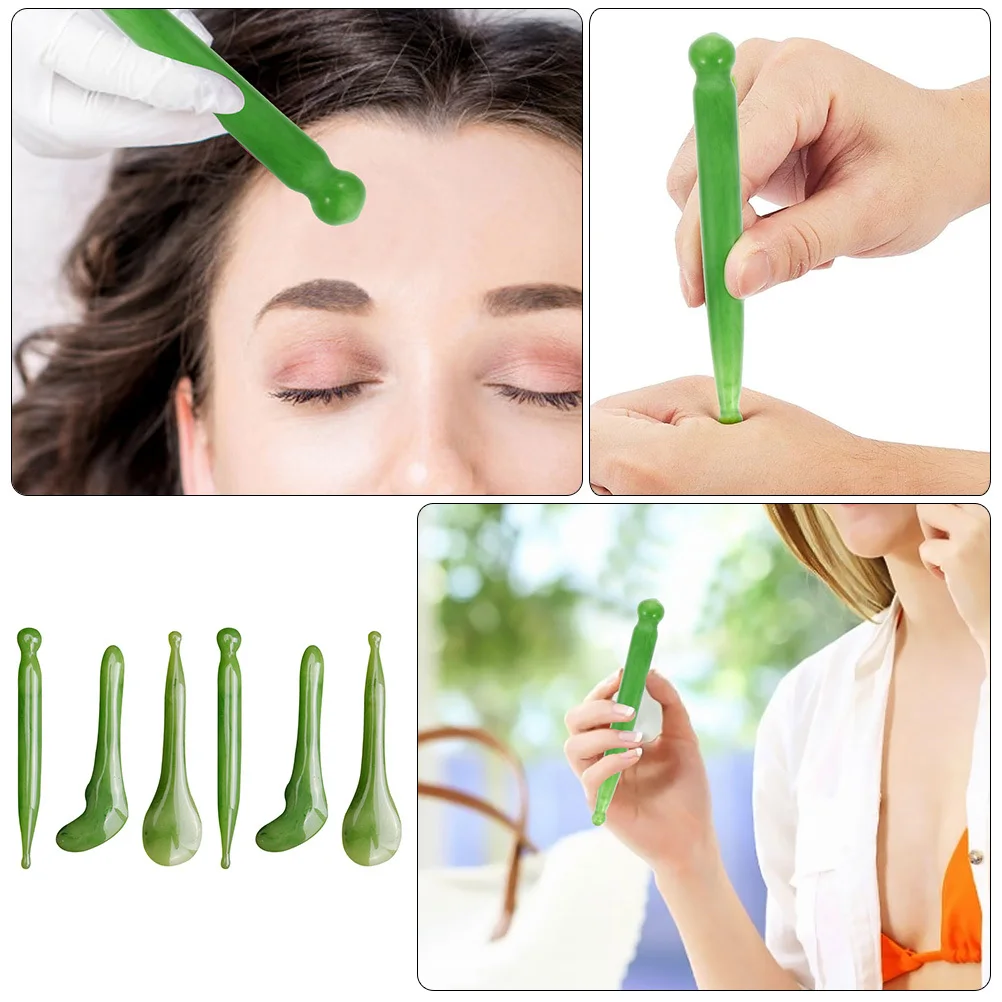 

1 комплект массажных инструментов, прочный массажер для акупунктурных точек для лица, тела, расслабляющие мышцы, ручные массажные палочки