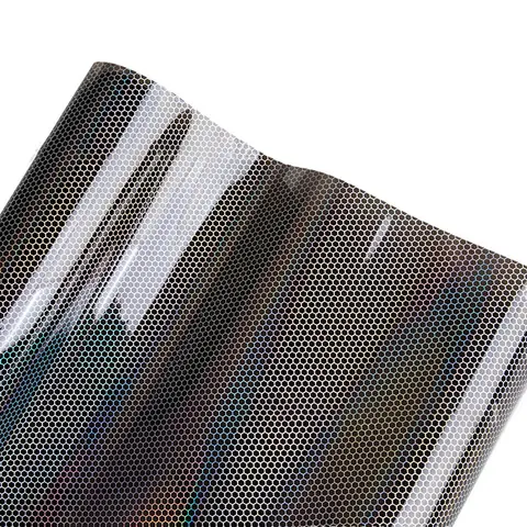 50-300cm Car Light Headlight Taillight Tint Vinyl Honeycomb Headlights Film Sticker Lamp Film Easy Stick Car Styling Decoration 8 best sales tail light tint film - №7