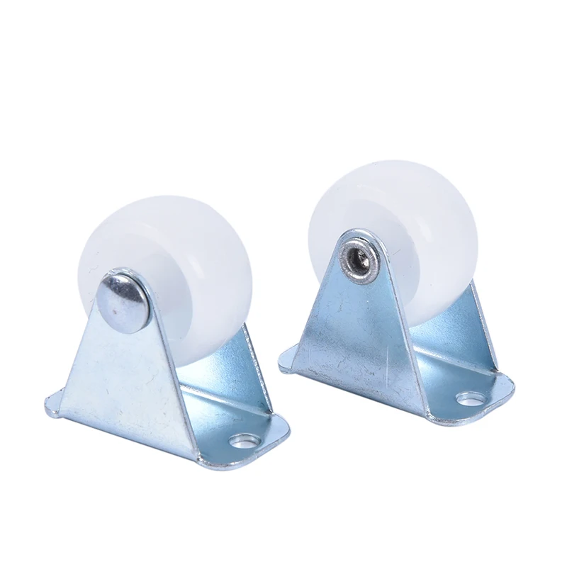 Handiness e Absorção de Choque Rodízios Universal, Roda de Móveis, Nylon PP Branco, One Way, 1 ", 1Pc