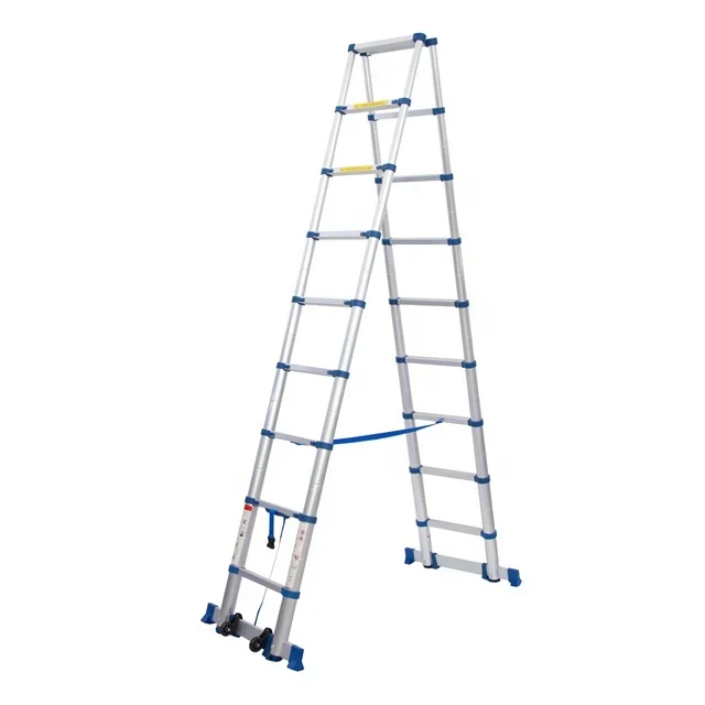 Deliladder Aluminum DoubleTelescopic Step Ladder China Supplier