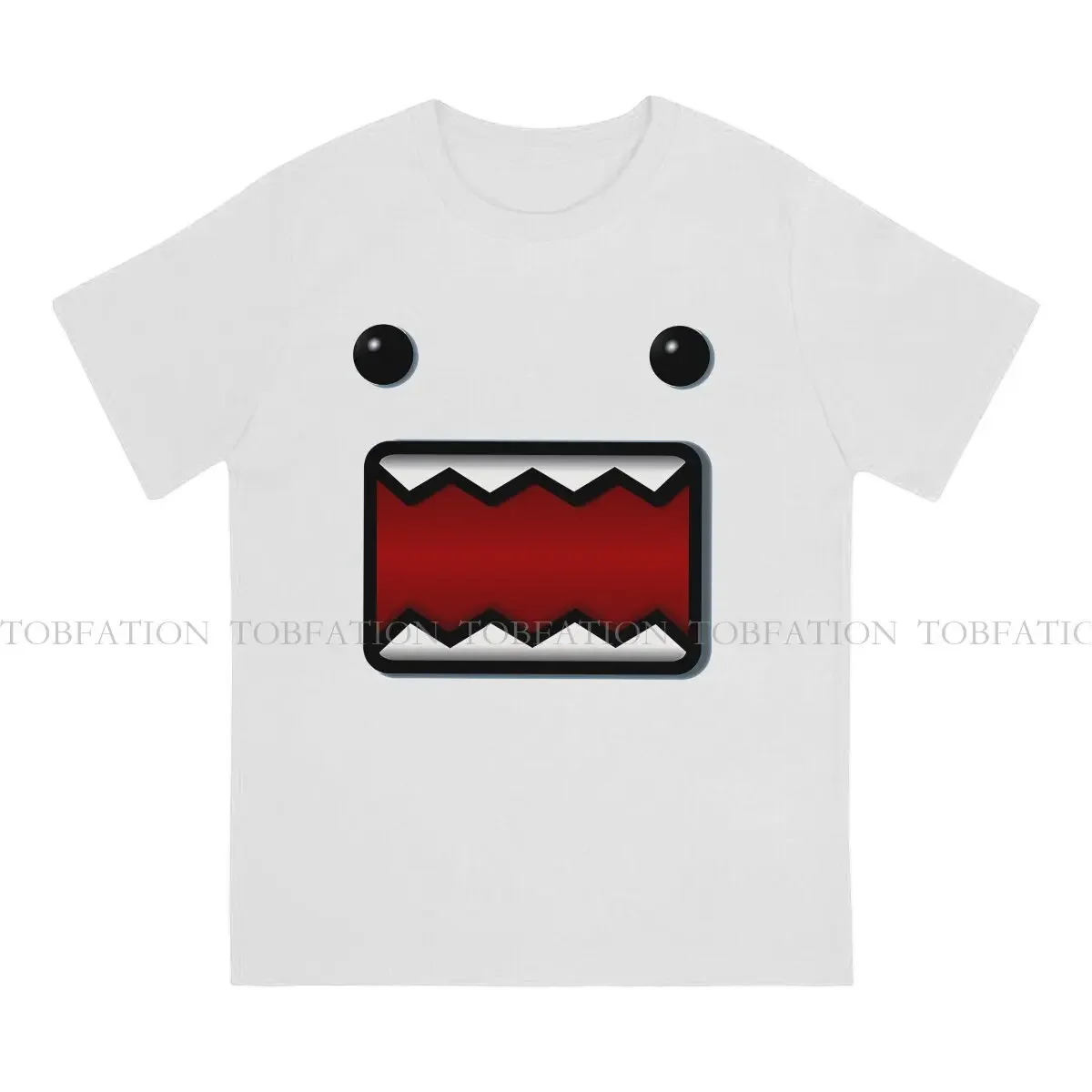 Face Shaded Classic Casual TShirt Domo Kun Creative Tops Comfortable T Shirt Male Tee Special Gift Clothes