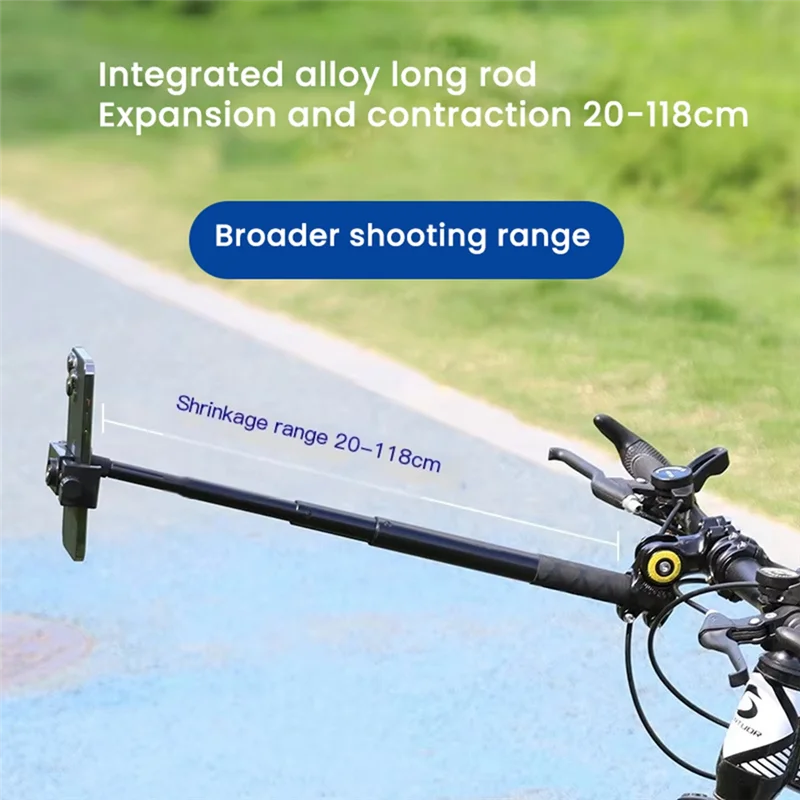 ABGN support de téléphone de vélo support de montage de guidon de moto pour Gopro Max Hero 10 Insta360 X2 caméra d'action