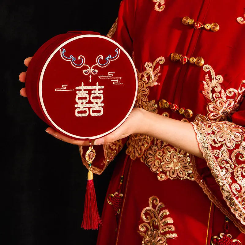 Needle and thread box wedding dowry luxury set high-end light luxury