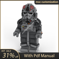 Moc-75429 Star Battle AT-AT Driver Megafigure Helmets Model Building Blocks Bricks Diy Creative Assembly Educational Toys Gift