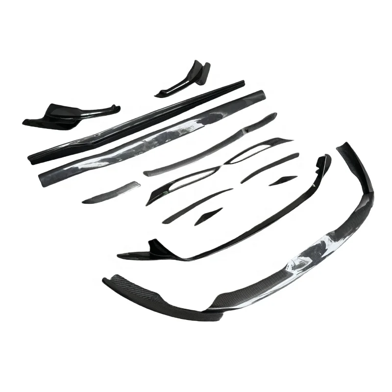 

For Ferrari 812 Upgrade N Style Carbon Fiber Front Lip Skirt Diffuser Rear Spoiler Side Vent Body Kit