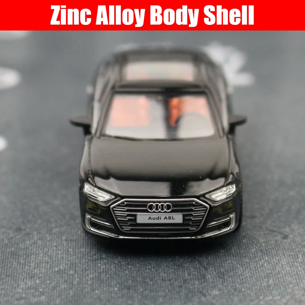 JKM 1/64 Audi A8 A7 Miniature Model 1:64 Premium Toy Car Free Wheel Diecast Alloy Collection Suitable for Hot Wheels Mini GT