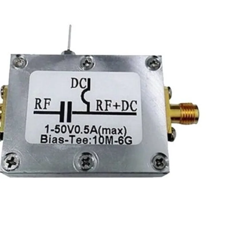 RF Isolator, Bias, Coaxial Feed 10MHz-6GHz Low Insertion Loss