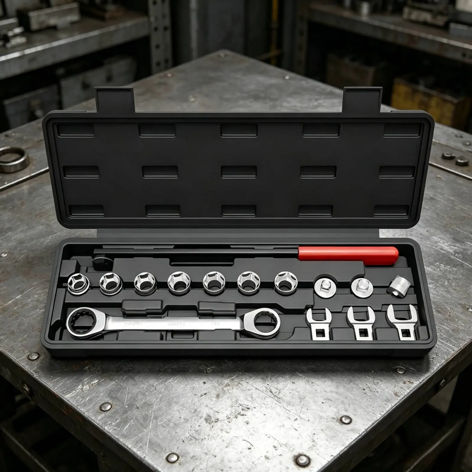 Idler Pulley Adjustment Tool Extended Reach Operating Belt Tensioner Wrench Set Belt Tensioner Wrench Set Long Handle view 2