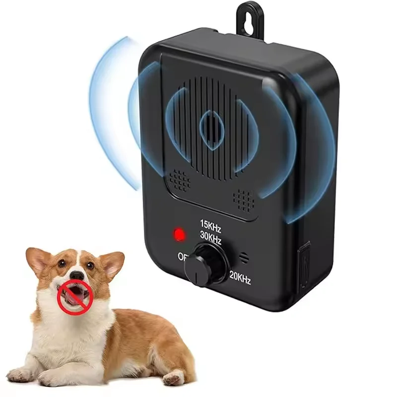 

3 Levels Adjustable Pet Dog Repeller Automatic Ultrasonic Anti Barking Device Outdoor Dog Anti Noise Pet Supplies Training Tool