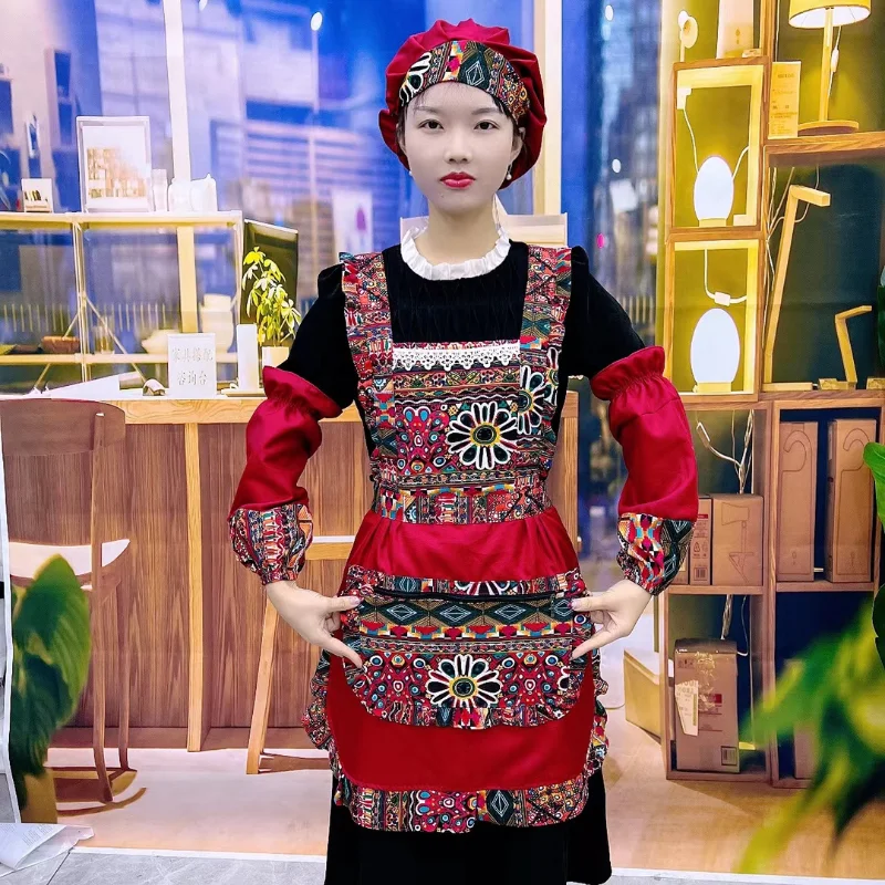 

National Wind Princess Dress Fashion Wear Apron Suit
