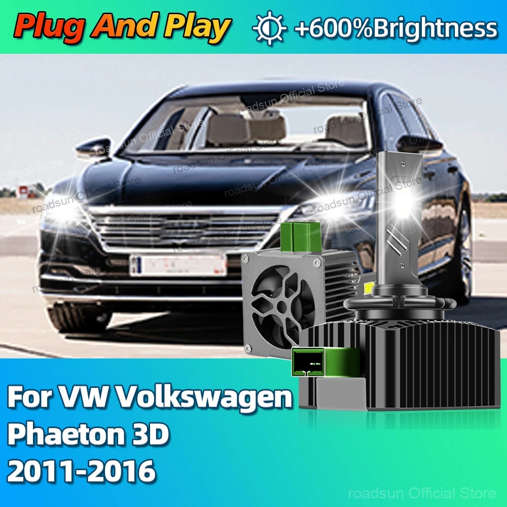 

6000K светодиодные фары HID D3S Turbo Canbus автомобильные лампы 30000LM для VW Volkswagen Phaeton 3D 2011 2012 2013 2014 2015 2016