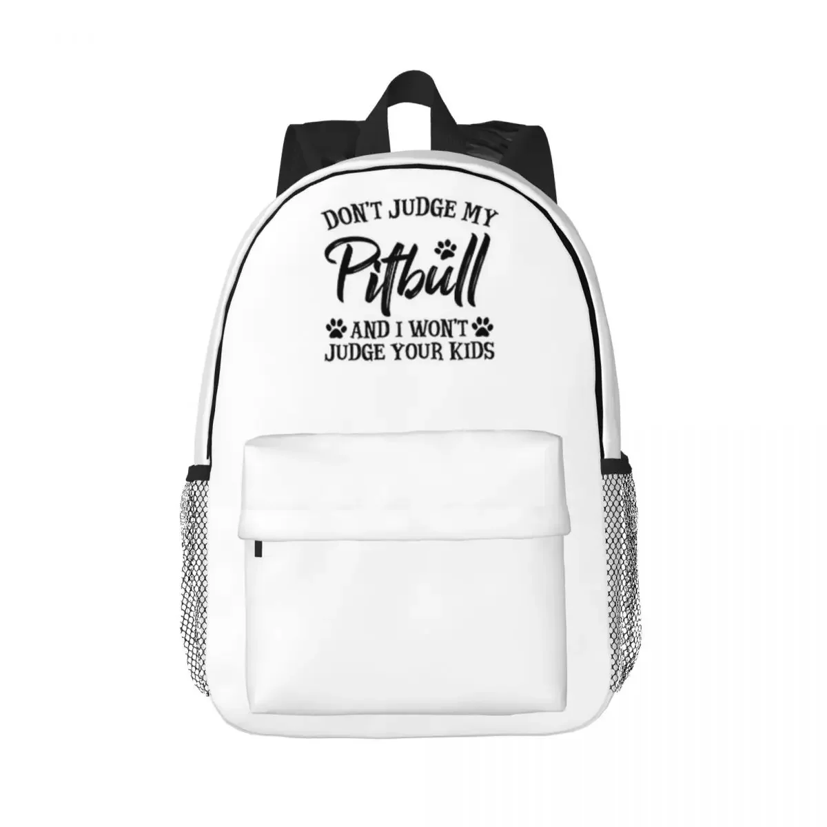 Sarcastic Pitbull Mom Gift Pit Bull Dad Pittie Dog Lover Backpacks Teenager Bookbag School Bags Travel Rucksack Shoulder Bag