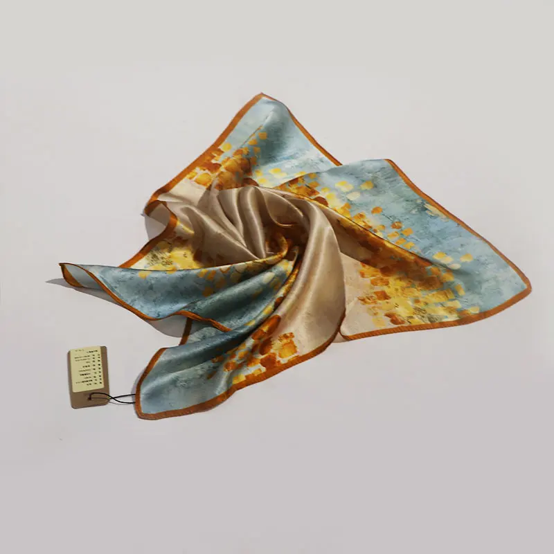 French style silk scarf for women, 2024 new model, mulberry 100% silk, summer thin design, mother's scarf, scarf, shawl