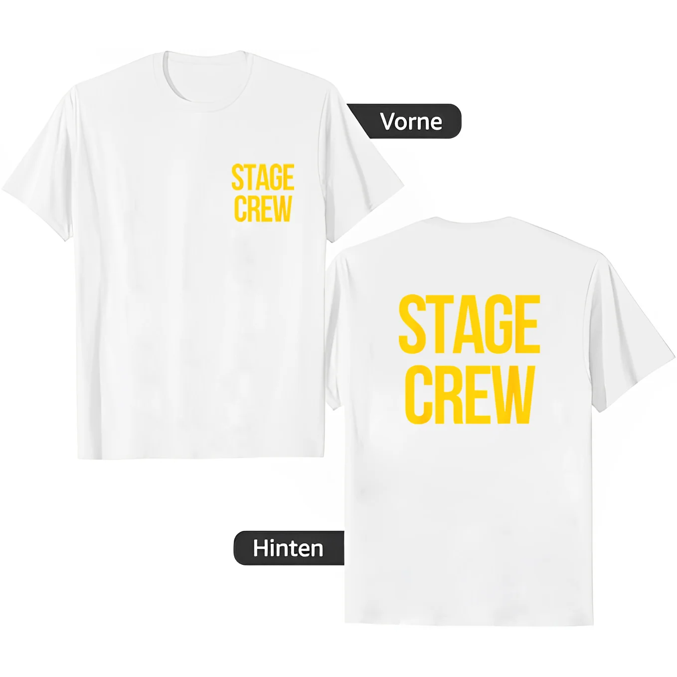 Stage Crew on Front Stage Crew on Back Theatre Tech Week T-Shirt