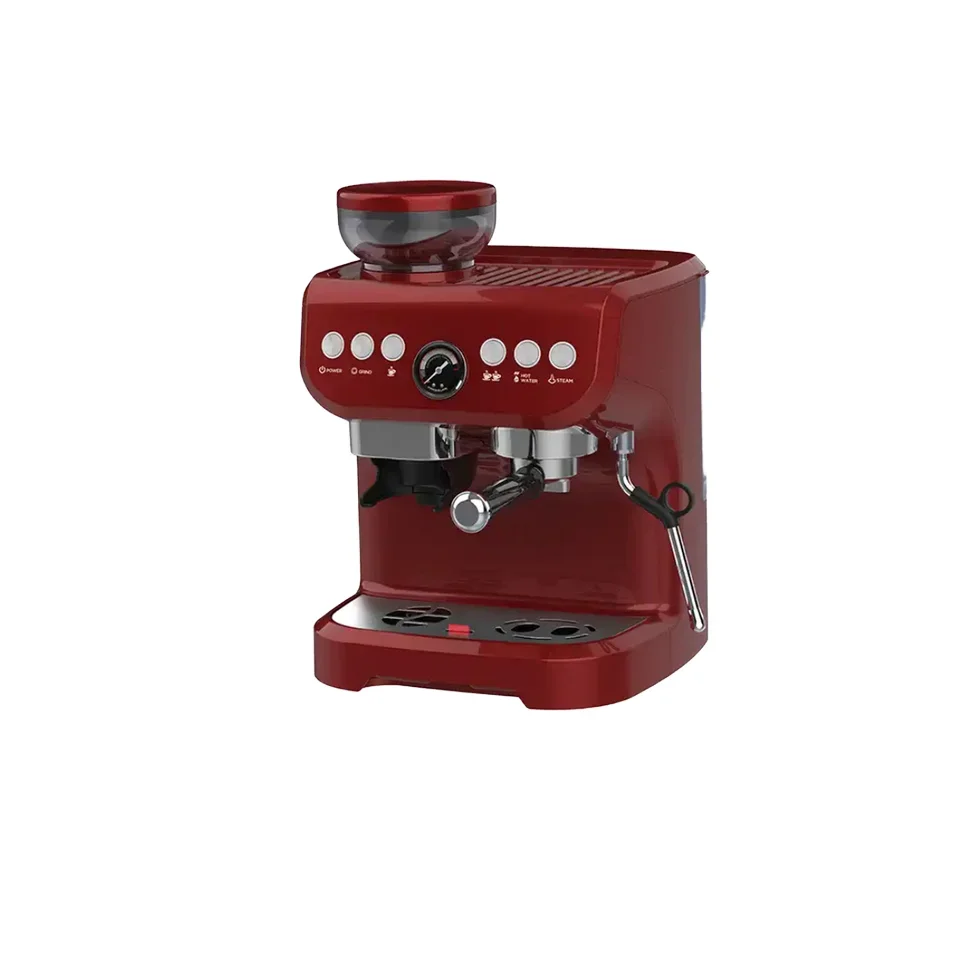 For Italian Home & Hotel Use Espresso Coffee Maker with Grinder Electric Hot Sale for Household & Commercial Use