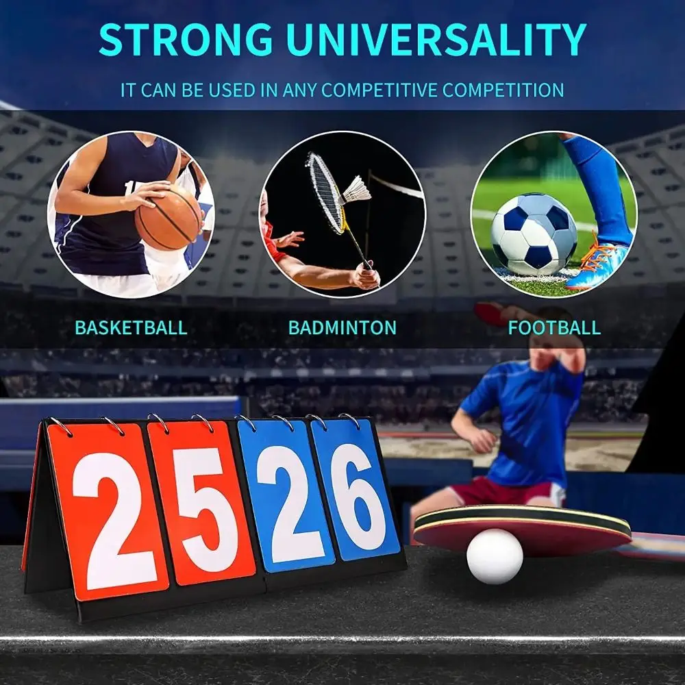 Portable Digital Scoreboard New Multipurpose Multiple Sports Sports Scoreboard Score Keeper Outdoor Sports Table Scoreboard