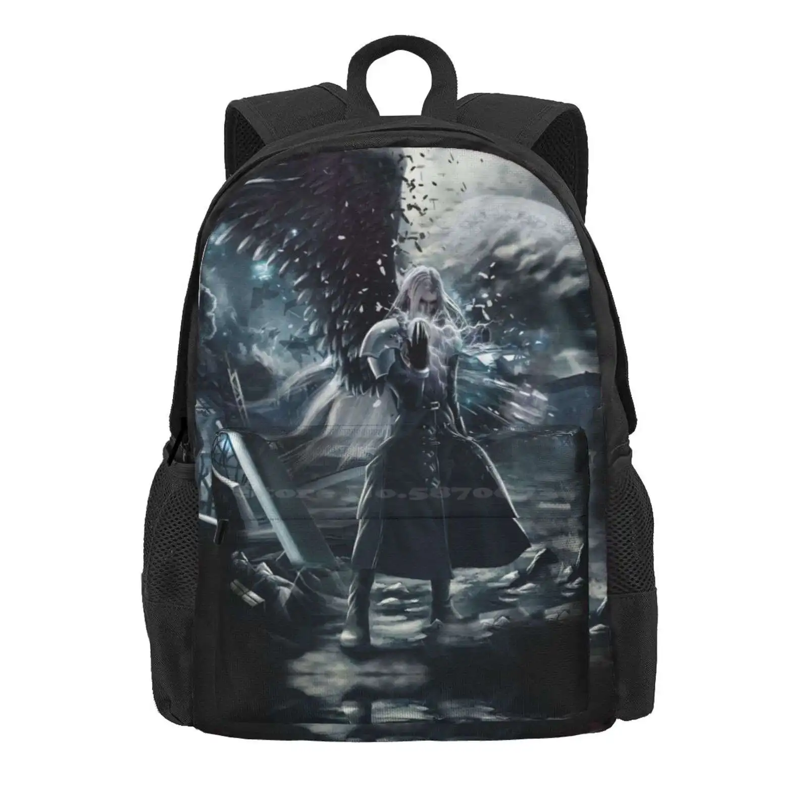 Sephiroth Ff7 T-Shirt Hot Sale Schoolbag Backpack Fashion Bags Sephiroth Ff7 Soldier Cloud Strife