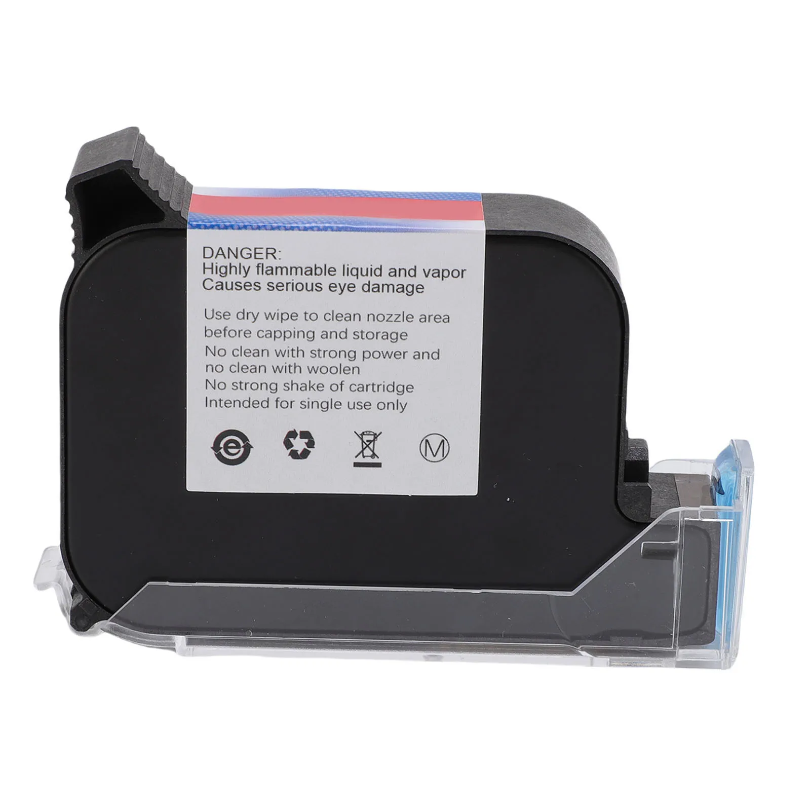 

42ML Capacity 3180K Red Ink Cartridge High Adhesion Quick Dry Replacement Cartridge for 12.7mm Handheld Inkjet Printer