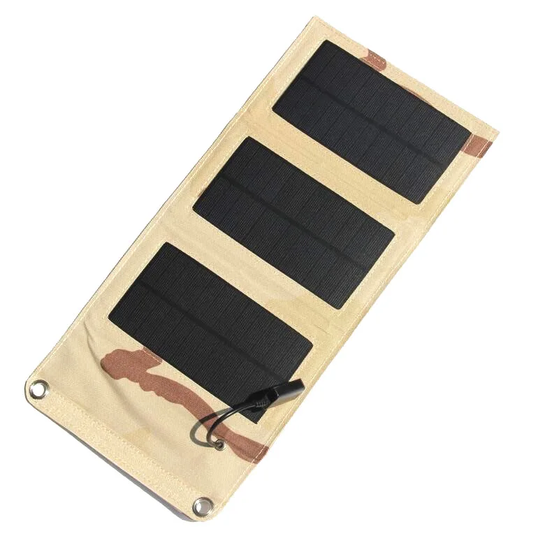 6 Вт 5 В 1100 мА водонепроницаемое портативное монокристаллическое складное зарядное устройство для солнечной панели для уличных мобильных телефонов кемпинга аварийное питание