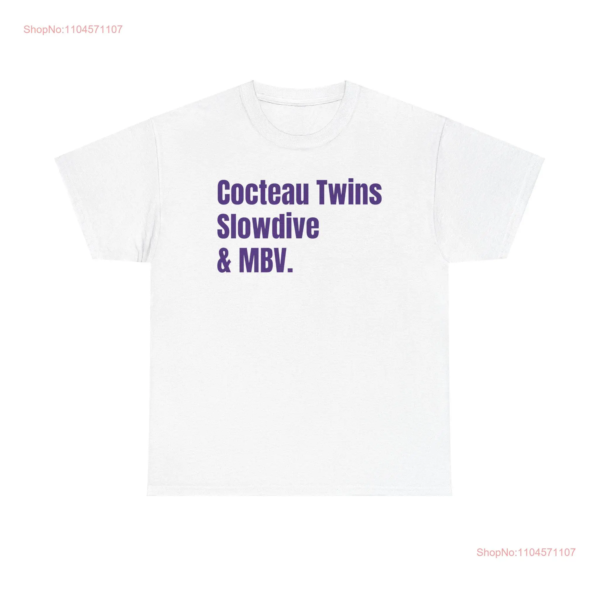 Cocteau Twins Slowdive and MBV Dreampop Shoegaze inspired T Shirt Music for Lovers Essential Casual Wear