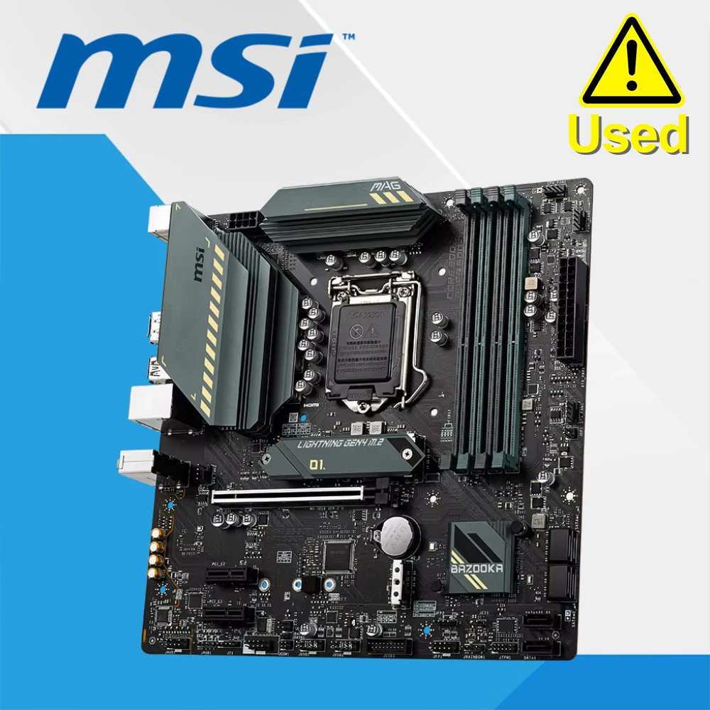 

MSI MAG B560M BAZOOKA Motherboard 128GB M.2 HDMI LGA 1200 DDR4 Micro ATX B560 Mainboard