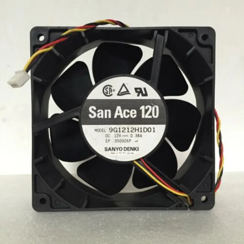 

L Высокая производительность для корпусов Sanyo Охлаждающий вентилятор 9G1212H1D01 12 В 0,38 А 120*120*38 мм