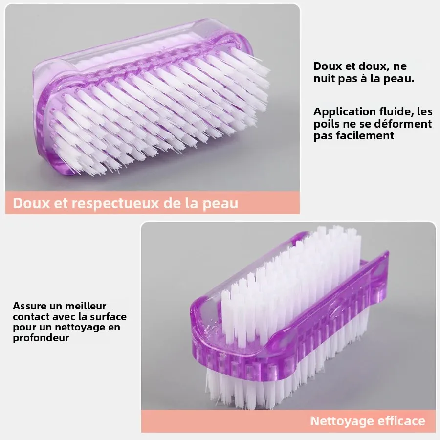 Picture 7: 1/3/5Pcs Double-Sided Nail Cleaning Brush Set Manicure Pedicure Tool for Fingernails And Toenails Personal Hygiene Care