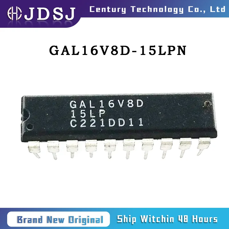 10PCS/50PCS/100PCS GAL16V8D-15LPN IC CPLD 8MC 15NS 20DIP New Original IC Chip