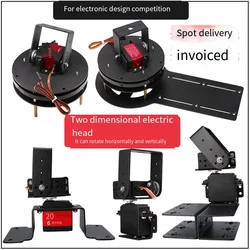 2 Dof โลหะเกียร์ Gimbal Bracket แขนหุ่นยนต์ DIY อุปกรณ์เสริมสมาร์ท Servo MG996โปรแกรมของตกแต่งงานปาร์ตี้สำหรับ UNO แขนหุ่นยนต์การศึกษา