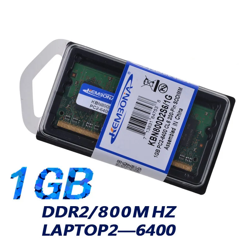 KEMBONA Free shipping ddr2 1gb ram laptop motherboard memory tested best quality so-dimm ram