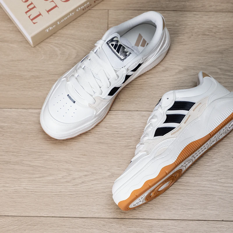 Adidas Men's Sports Shoes, White Shoes, Comfortable and Breathable Casual Shoes, Student Low-Top Sneakers Kh9025